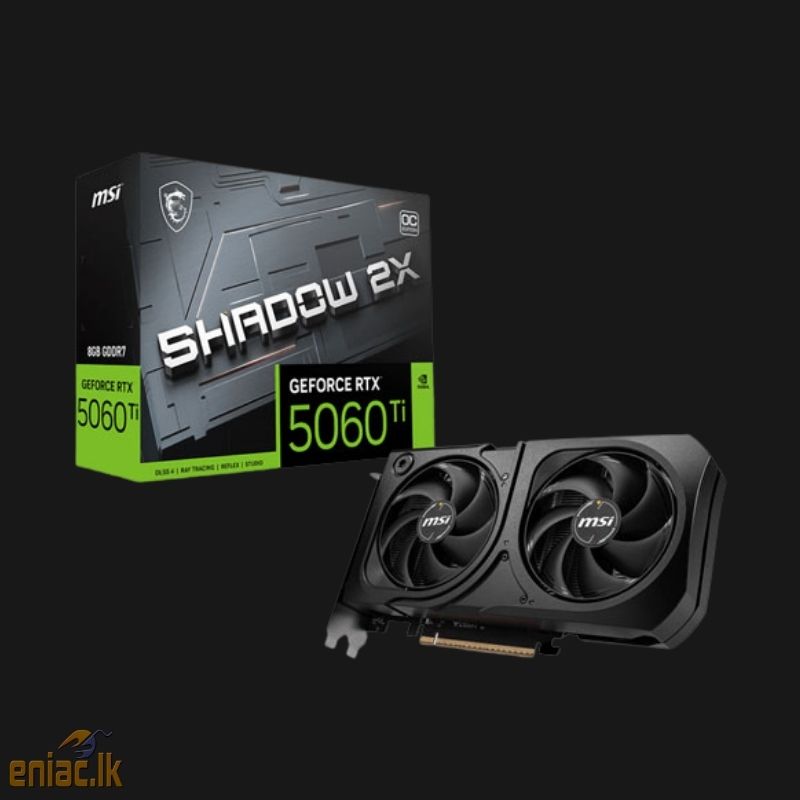 MSI GEFORCE RTX 5060 TI SHADOW 2X OC 8GB GRAPHICS CARD