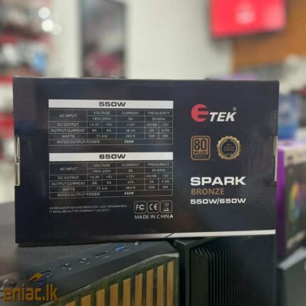 E-TEK 650W 80PLUS BRONZE POWER SUPPLY